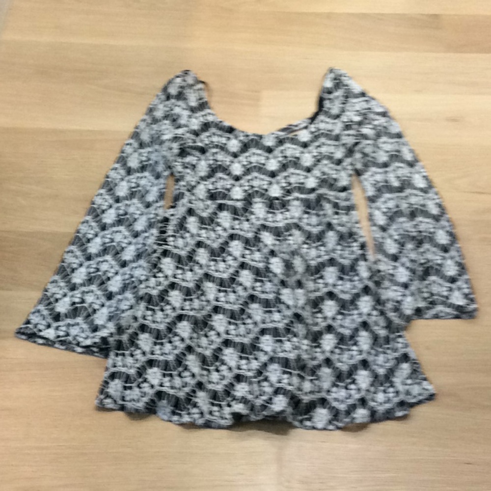 En Creme long sleeve dress